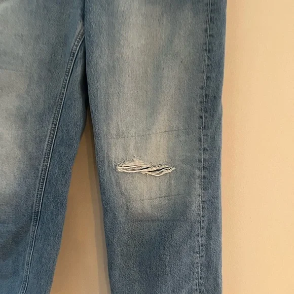 ME + EM Authentic relaxed fit  Blue Distressed Women's Jeans - Picture 7 of 12